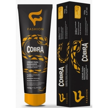 CR P/ MASSAGEM FASHION 150G VENENO DE COBRA