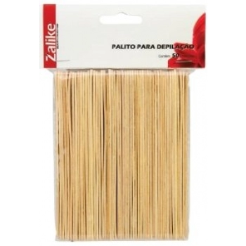 PALITO DEPILACAO ZALIKE MADEIRA C/50 -870