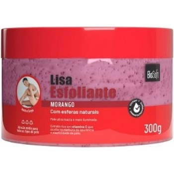 ESFOLIANTE CORPORAL SOFT HAIR BIOSOFT LISA 300G MORANGO