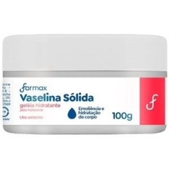 VASELINA SOLIDA FARMAX 100G GELEIA HIDRATANTE