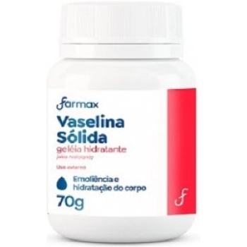 VASELINA SOLIDA FARMAX 70G GELEIA HIDRATANTE
