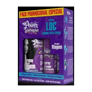 PACK CAP SOUL POWER LOC SPRAY/OLEO E CR FITAGEM TEXTURIZACOES
