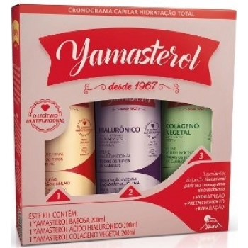 KIT MULTIF YAMASTEROL 200G C/3 BABOSA/HIALURONICO/COLAGENO