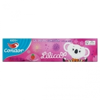 GEL DENTAL CONDOR ACIMA 6 ANOS 50GR LILICA RIPILICA C/ FLUOR