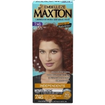TINT MAXTON+OX 7.46 LOURO MEDIO COBRE AVERMELHADO