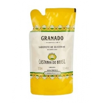 SAB LIQ REFIL GLIC TERRAPEUTICS GRANADO 300ML CASTANHA DO BRASIL