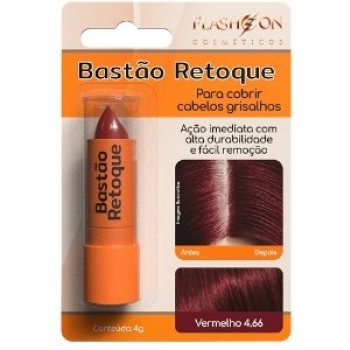 RETOQUE BASTAO FLASH ON BL 4G 4.66 VERMELHO