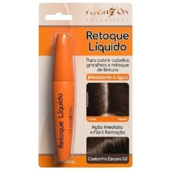 RETOQUE LIQUIDO FLASH ON BL 8G 3.0 CASTANHO ESCURO