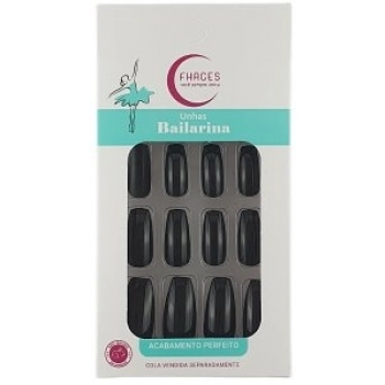 UNHAS FHACES BAILARINA C/28 ALL BLACK