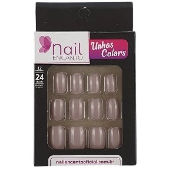 UNHAS FHACES NAIL ENCANTO COLORS CURTA C/24 NUDE VIOLETA