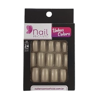 UNHAS FHACES NAIL ENCANTO COLORS LONGA C/24 MARROM SUAVE