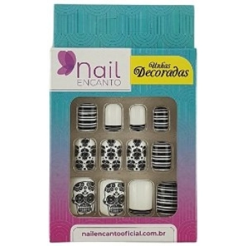 UNHAS FHACES NAIL ENCANTO DECORADAS C/24 MEXICANAS