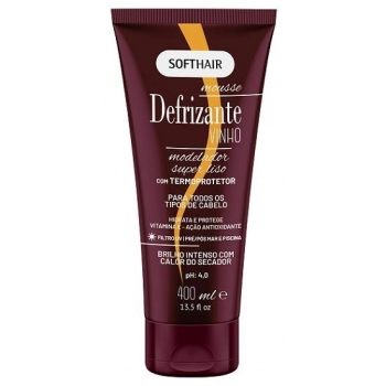 DEFRIZ SOFT HAIR BISNAGA 400ML VINHO