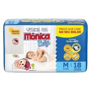 FRALDA TURMA DA MONICA JUMBINHO M C/18