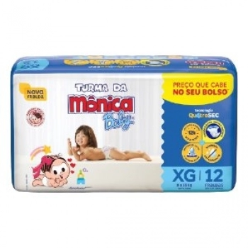 FRALDA TURMA DA MONICA JUMBINHO XG C/12