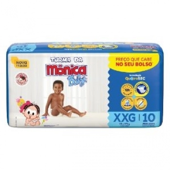 FRALDA TURMA DA MONICA JUMBINHO XXG C/10