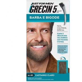 TINT BARBA/BIGODE/COSTELETA GRECIN 5 CASTANHO CLARO
