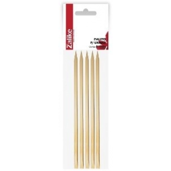 PALITO UNHA ZALIKE MADEIRA 13CM C/05 PONTA CHANFRADA -834