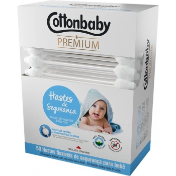 HASTE FLEX DE SEGURANCA COTTONBABY P/BEBE C/50 PREMIUM