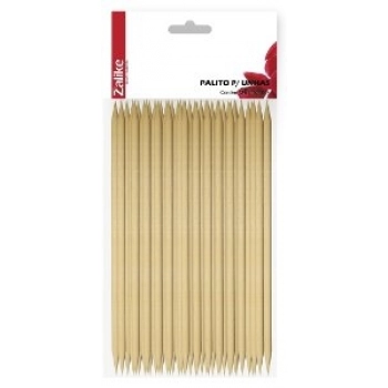PALITO UNHA ZALIKE MADEIRA C/50 PONTA DUPLA -839
