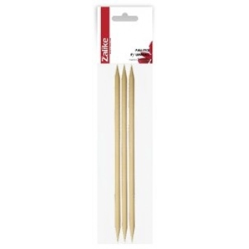 PALITO UNHA ZALIKE MADEIRA C/03 PONTA DUPLA -837