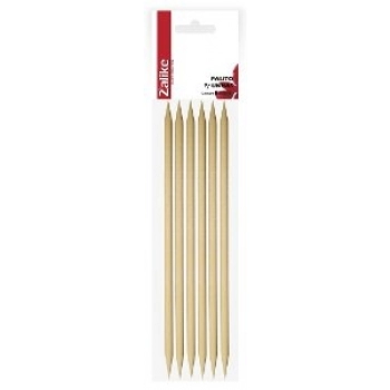 PALITO UNHA ZALIKE MADEIRA C/06 PONTA DUPLA -838