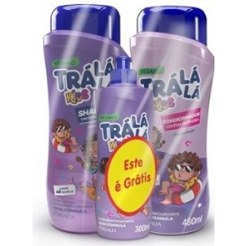 KIT TRA LA LA SH+COND 480ML OLEO DE ARGAN CACHOS DEF GTS CR PENT 300ML