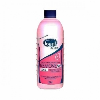 REMOVEDOR DE UNHAS POSTIÇAS IDEAL 500ML REMOVE MAIS OLEO DE ALGODAO