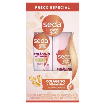 KIT SEDA SH 300ML+COND 190ML REGENER E LUMINOS/COL+VIT C