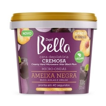 CERA MICROONDAS DEPIL BELLA 100GR AMEIXA NEGRA