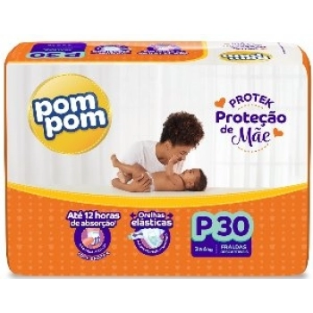 FRALDA POMPOM PROTEK PROTECAO DE MAE JUMBO C/30UN P