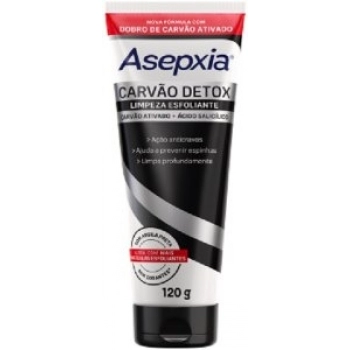 SAB LIMPEZA ASEPXIA 120G ESFOLIANTE CARVAO DETOX