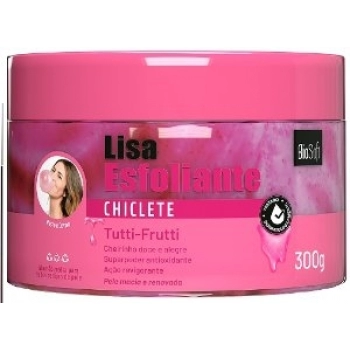 ESFOLIANTE CORPORAL SOFT HAIR BIOSOFT LISA 300G CHICLETE TUTTI-FRUTTI
