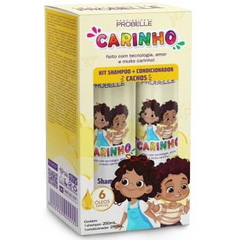 KIT PROBELLE CARINHO INFANTIL SH+COND 250ML CACHOS