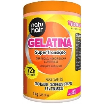 GELATINA CAP NATU HAIR 1KG SOS SUPER TRANSICAO
