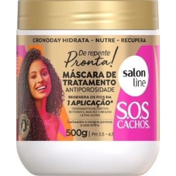 MASC CAP S LINE SOS CACHOS 500G DE REPENTE PRONTA ANTIPOROSIDADE