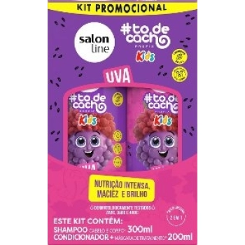 KIT SH 300ML+COND 200ML S LINE TODECACHO KIDS UVA