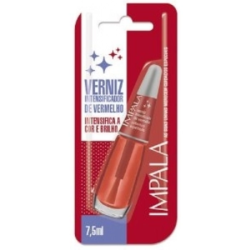 ESM IMPALA BL TRAT 7,5ML VERNIZ INT VERMELHO COB ESPELHADA CX 6.0