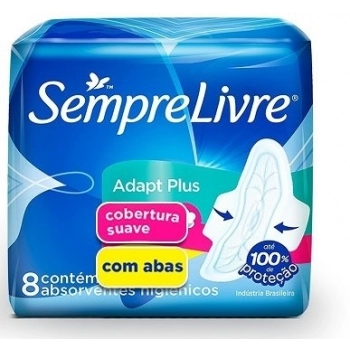 ABS SEMPRE LIVRE ADAPT PLUS C/8 C/ABAS ULTRA SUAVE