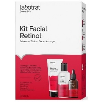 KIT FACIAL RETINOL LABOTRAT DERMO SKIN C/3 SAB/TONICO/SERUM