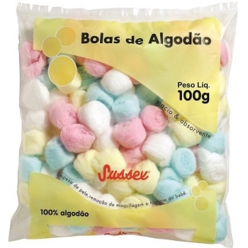 ALGODAO SUSSEX 100GR BOLAS COLORIDAS