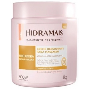 CR DE MASSAGEM HIDRAMAIS 1KG MODELADORA CAFEINA E CURCUMA