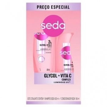 KIT SEDA SH 300ML+COND 190ML LUMINOUS UV GLYCOL E VITC COMPLEX