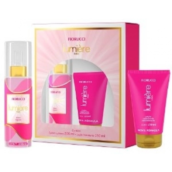 KIT FIORUCCI DEO COL SPLASH FEM 200ML+LOCAO HIDR 150ML LUMIERE