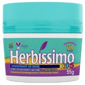 DES CR HERBISSIMO KIDS 55G ZERO ALUMINIO