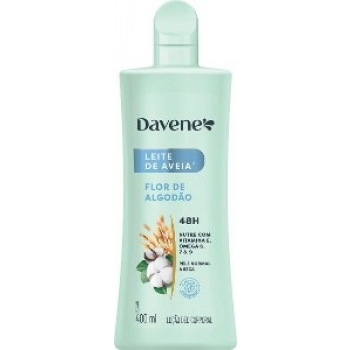 HIDR CORPORAL LEITE DE AVEIA DAVENE 400ML FLOR DE ALGODAO