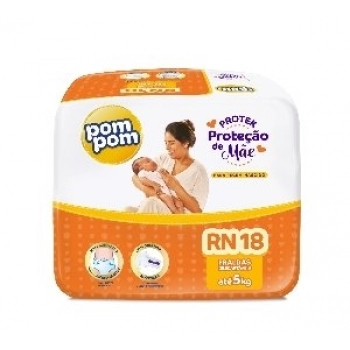 FRALDA POMPOM PROTEK PROTECAO DE MAE JUMBO C/18 RN
