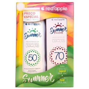 KIT SUMMER PROT SOLAR RED APPLE 125ML FPS50+FACIAL 60ML FPS70