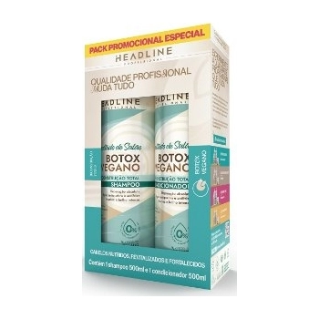 KIT HEADLINE SH+COND 500ML BOTOX VEGANO RESULTADO DE SALAO