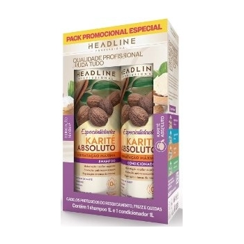 KIT HEADLINE SH+COND 1L KARITE ABSOLUTO ESPECIALIDADES